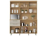Armário de Cozinha Compacta Nesher Nobreza com Balcão 5 Portas 2 Gavetas 100% MDF - 5