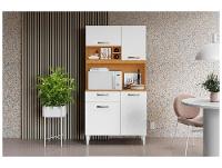 Armário de Cozinha Compacta Aramóveis Malva 4 Portas 1 Gaveta - 1