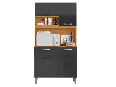 Armário de Cozinha Compacta Aramóveis Malva 4 Portas 1 Gaveta
