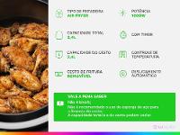 Fritadeira Elétrica sem Óleo/Air Fryer Lenoxx Easy Preto 2,4L com Timer - 2