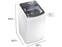 Lavadora de Roupas Electrolux 14,5kg Cesto Inox 11 Programas de Lavagem Branco Efficient LEE15 - 8