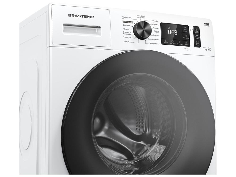 Lava e Seca Brastemp 11kg BNO11AB Inverter  Água Quente e Fria Branca - 8