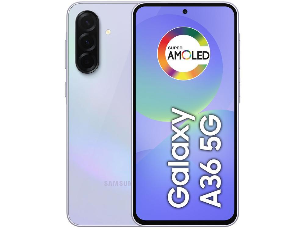 Smartphone Samsung Galaxy A36 128GB 5G 6GB RAM Violeta 6,7" Câm. Tripla + Selfie 12MP - 1