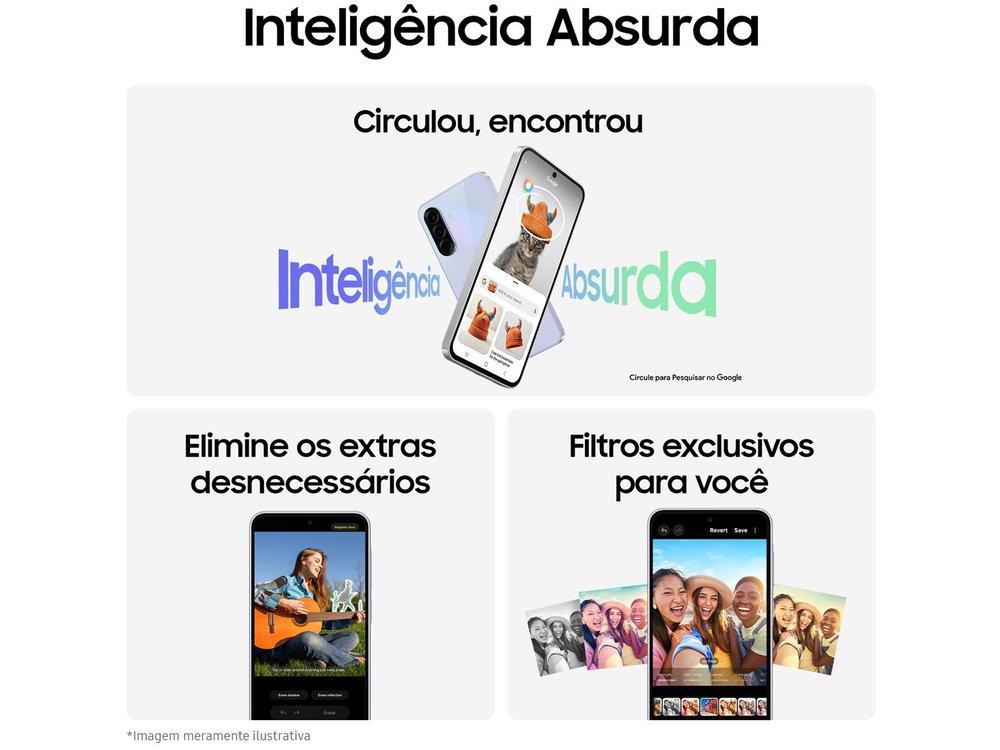 Smartphone Samsung Galaxy A36 128GB 5G 6GB RAM Violeta 6,7" Câm. Tripla + Selfie 12MP - 2