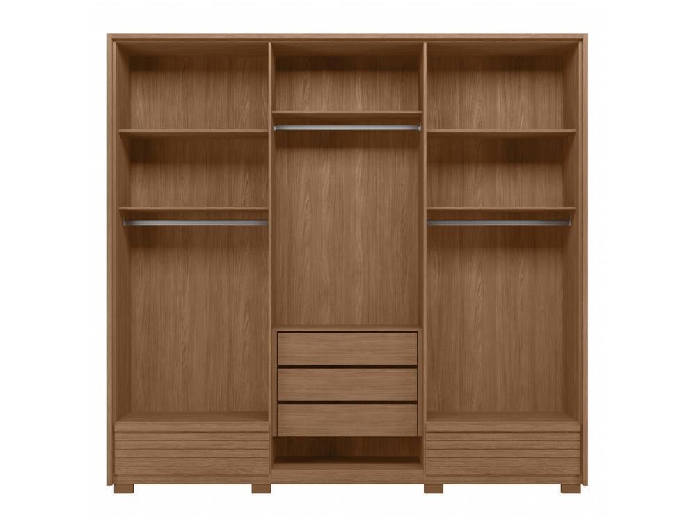 Guarda-roupa Casal 5 Gavetas 6 Portas Santos Andirá Democrata - 6