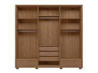 Guarda-roupa Casal 5 Gavetas 6 Portas Santos Andirá Democrata - 6