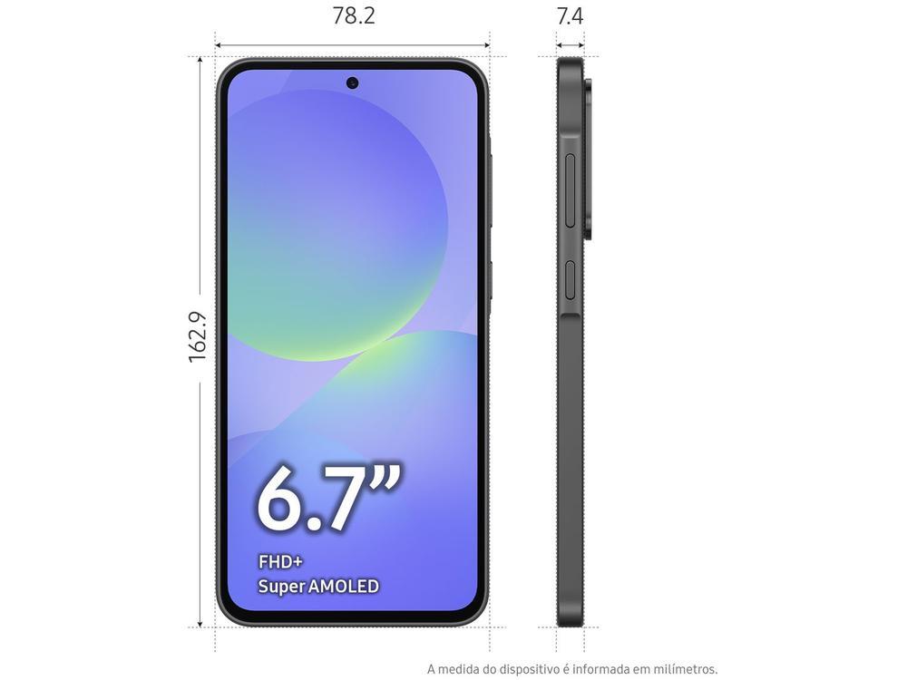 Smartphone Samsung Galaxy A36 256GB 5G 6GB RAM Preto 6,7" Câm. Tripla + Selfie 12MP - 8