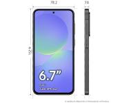 Smartphone Samsung Galaxy A36 256GB 5G 6GB RAM Preto 6,7" Câm. Tripla + Selfie 12MP - 8