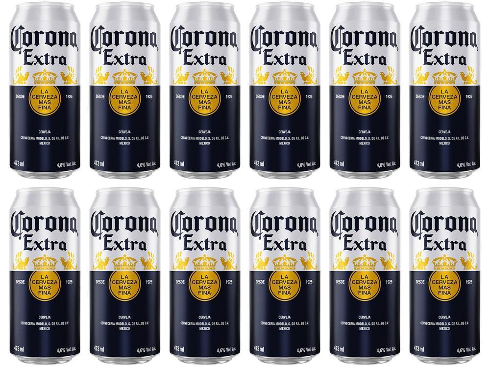 Cerveja Corona Extra 12 Unidades Lata 473ml - 2