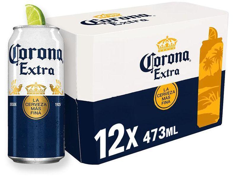 Cerveja Corona Extra 12 Unidades Lata 473ml - 1