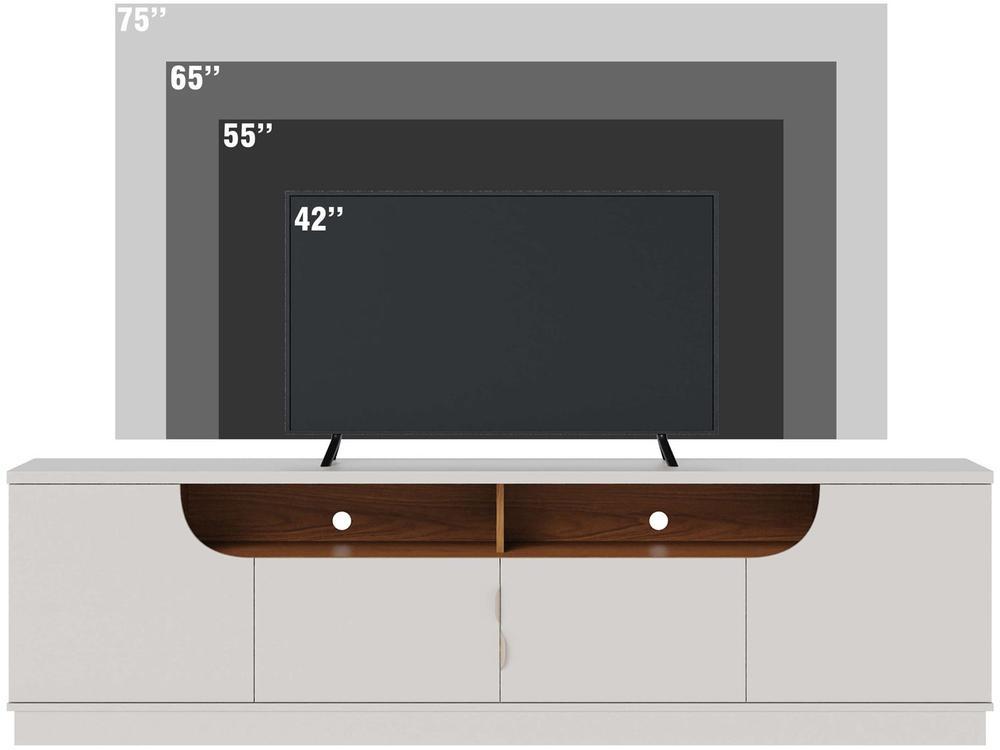 Rack para TV  Até 75" 4 Portas Colibri Santorini - 4