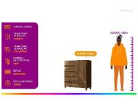 Cômoda 4 Gavetas Santos Andira Fit - 2