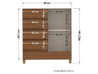 Cômoda 4 Gavetas Santos Andira Fit - 3