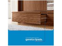 Guarda-roupa Casal com Espelho 5 Gavetas 3 Portas de Correr Santos Andirá Democrata - 7