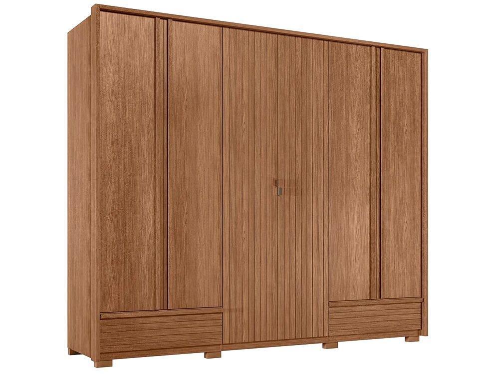 Guarda-roupa Casal 5 Gavetas 6 Portas Santos Andirá Democrata - 7