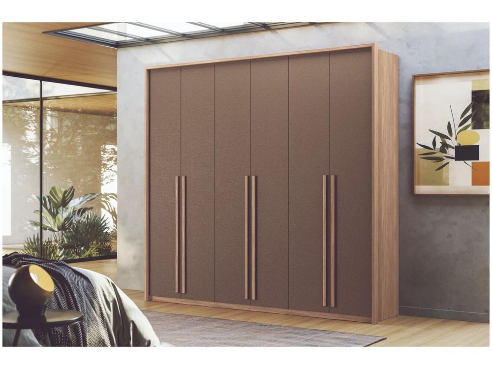 Guarda-roupa Casal 4 Gavetas 6 Portas Santos Andirá Gênova - 1