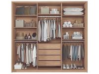 Guarda-roupa Casal 4 Gavetas 6 Portas Santos Andirá Gênova - 5