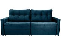 Sofá-cama Lugares Retrátil Bipartido Reclinável Veludo Matrix Nayla - 5