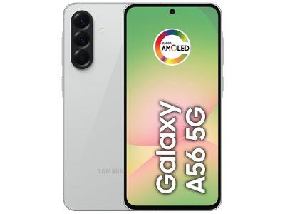 Smartphone Samsung Galaxy A56 256GB 5G 8GB RAM Cinza 6,7" Câm. Tripla + Selfie 12MP
