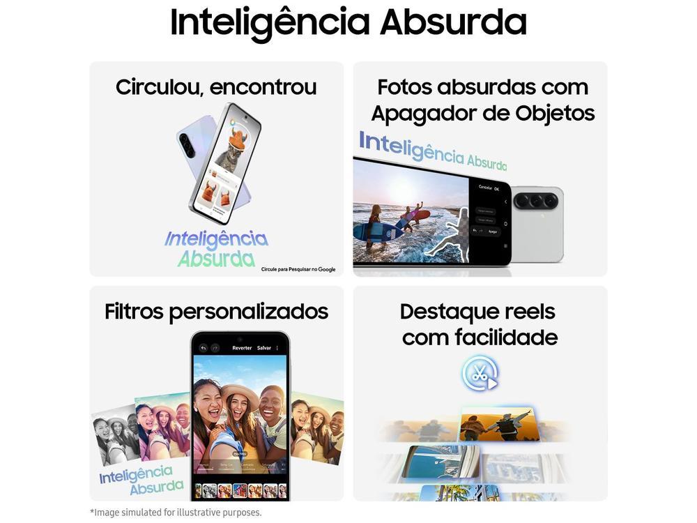 Smartphone Samsung Galaxy A56 128GB 5G 8GB RAM Preto 6,7" Câm. Tripla + Selfie 12MP - 2