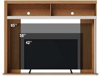 Estante para TV até 65" 2 Portas Colibri Belaya - 3