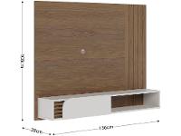 Painel para TV até 55" Colibri Jurerê - 2