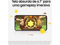 Smartphone Samsung Galaxy A36 128GB 5G 6GB RAM Branco 6,7" Câm. Tripla + Selfie 12MP