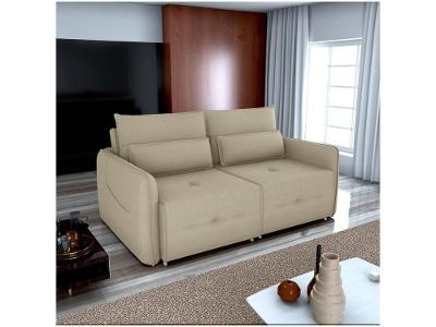 Sofá-cama 3 Lugares Retrátil Bipartido Reclinável Veludo Matrix Celine