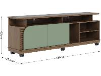 Rack para TV Até 75" 2 Portas Colibri Jurerê - 2