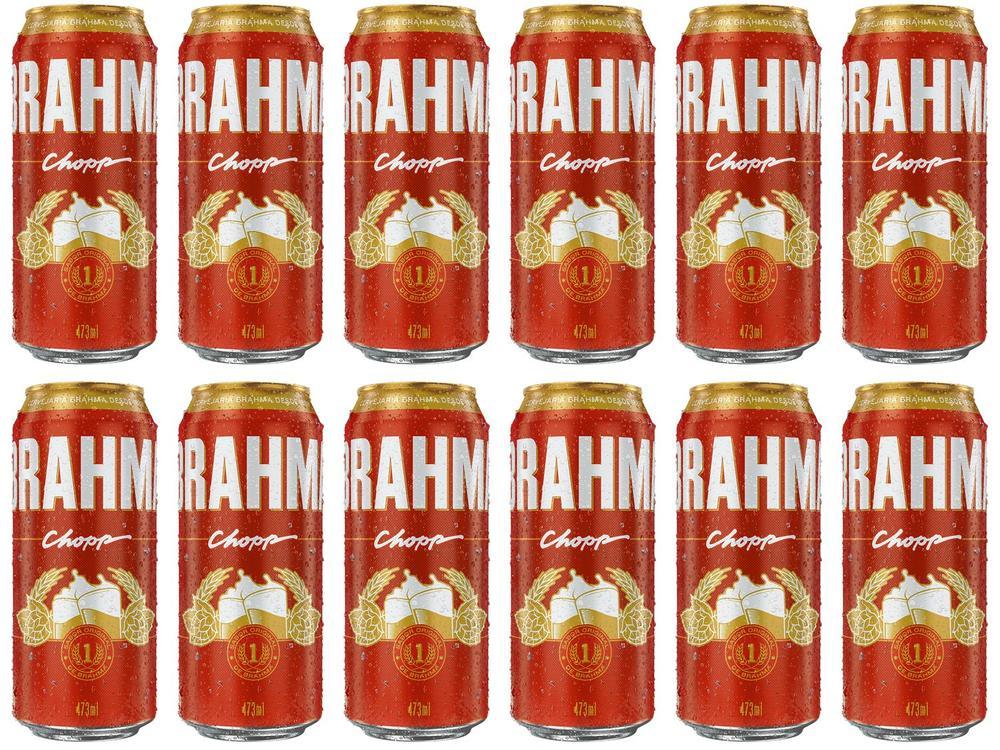 Cerveja Brahma Chopp 12 Unidades Lata 473ml - 2