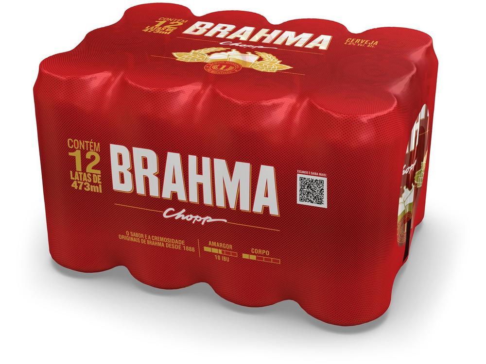 Cerveja Brahma Chopp 12 Unidades Lata 473ml - 4