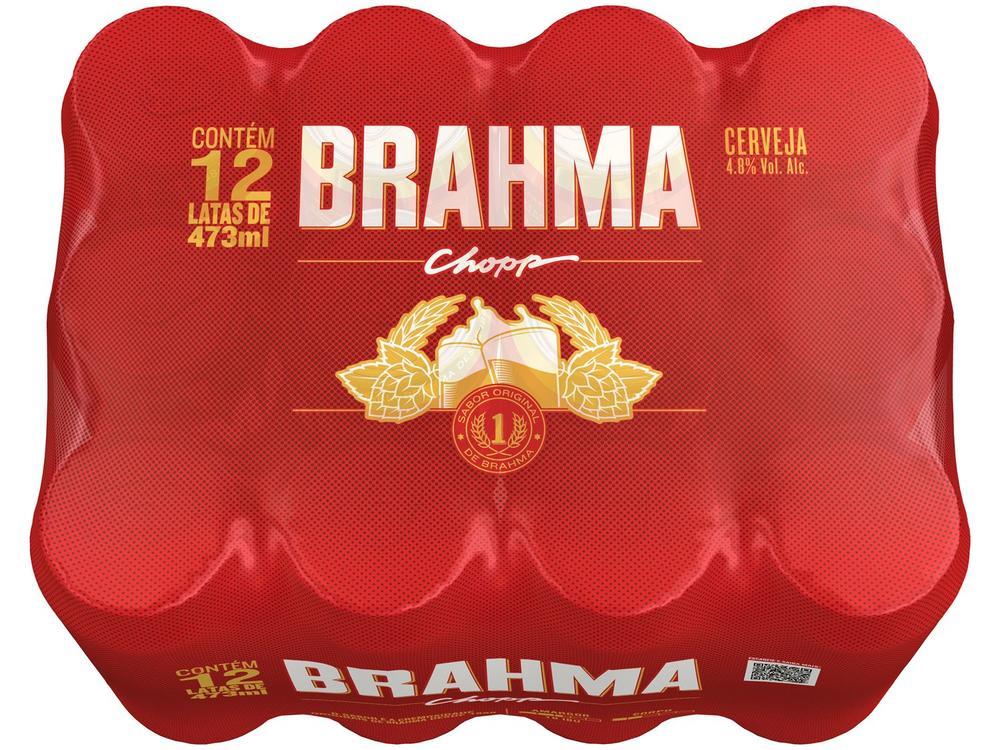 Cerveja Brahma Chopp 12 Unidades Lata 473ml - 5