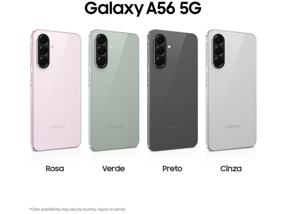 Smartphone Samsung Galaxy A56 128GB 5G 8GB Cinza 6,7" Câm. Tripla 12MP - 9