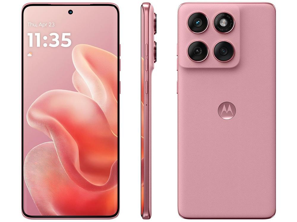 Smartphone Motorola Edge 60 Fusion 256GB Rosa 5G 8GB RAM 6,7" Câm. Dupla + Selfie 32MP - 1