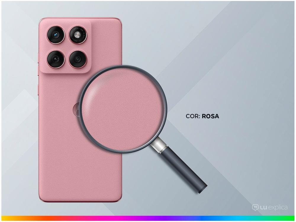 Smartphone Motorola Edge 60 Fusion 256GB Rosa 5G 8GB RAM 6,7" Câm. Dupla + Selfie 32MP - 3