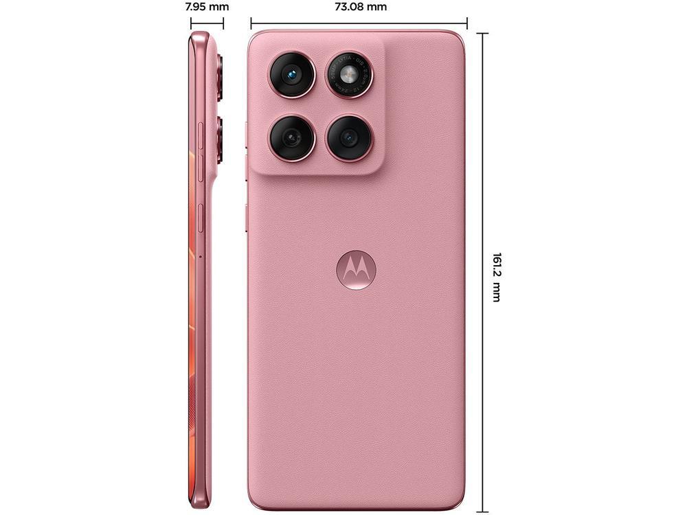 Smartphone Motorola Edge 60 Fusion 256GB Rosa 5G 8GB RAM 6,7" Câm. Dupla + Selfie 32MP - 7