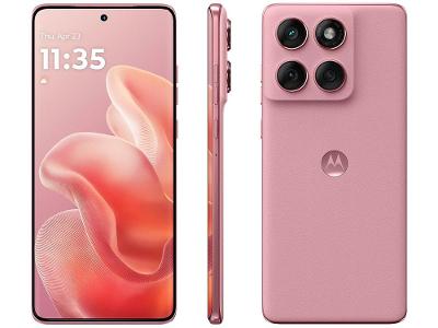 Smartphone Motorola Edge 60 Fusion 256GB Rosa 5G 8GB RAM 6,7" Câm. Dupla + Selfie 32MP