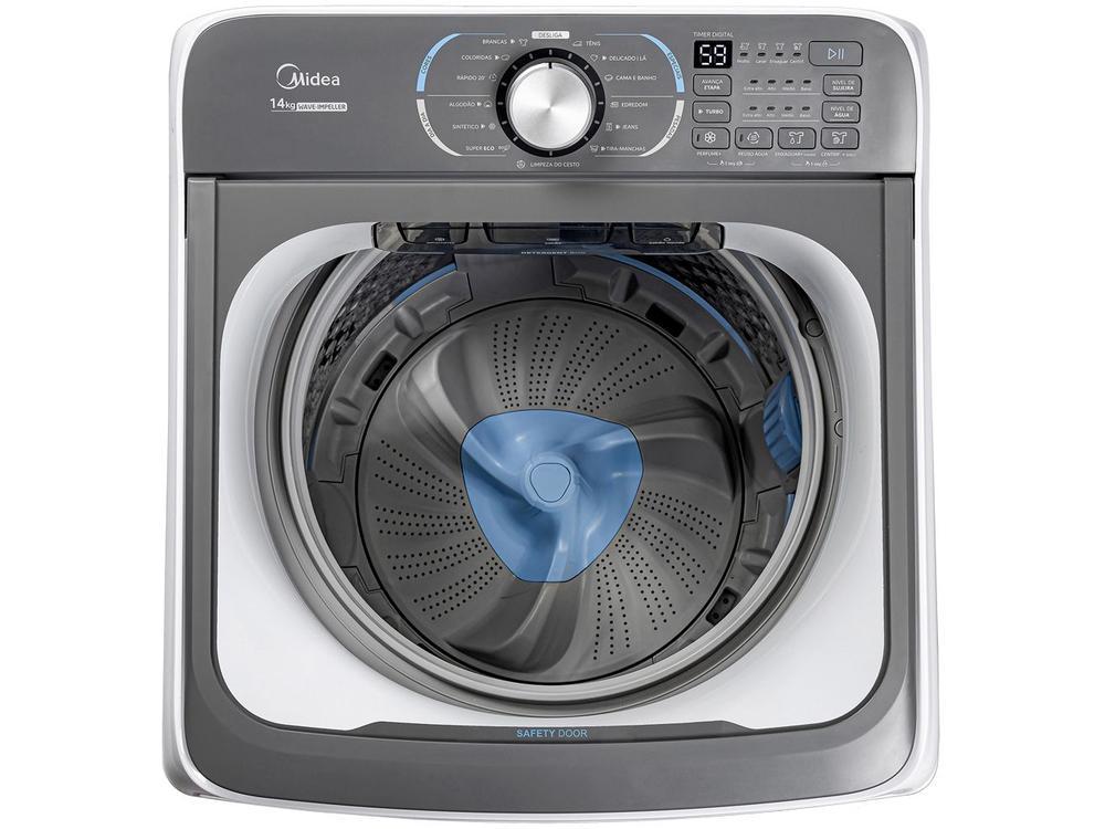 Lavadora de Roupas Midea 14kg Cesto Inox 13 Programas de Lavagem Branca MA512W140/WK-05 - 8