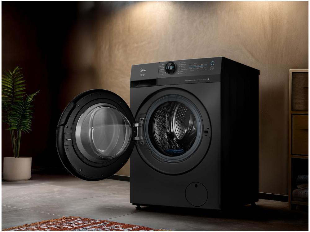 Lava e Seca Midea Slim 11kg HealthGuard Smart Inverter Água Fria e Quente Titanium MF201D110WBGK02 - 8