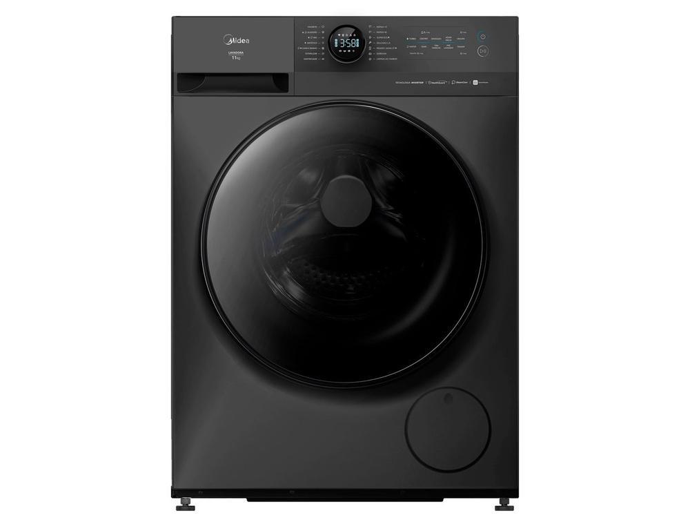 Lavadora de Roupas Midea Slim 11kg HealthGuard Smart Inverter Água Fria e Quente Titanium MF201W110WB/GK-01 - 1
