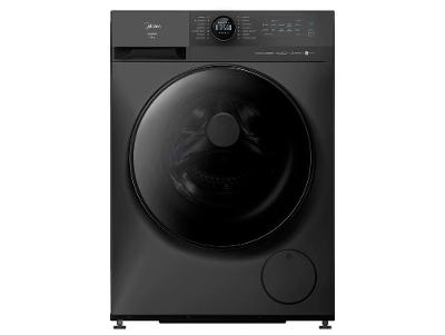 Lavadora de Roupas Midea Slim 11kg HealthGuard Smart Inverter Água Fria e Quente Titanium MF201W110WBGK02