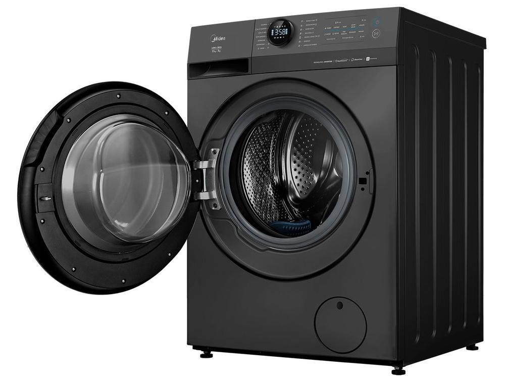 Lava e Seca Midea Slim 11kg HealthGuard Smart Inverter Água Fria e Quente Titanium MF201D110WBGK01 - 9