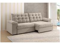 Sofá 4 Lugares Retrátil Reclinável Veludo Vancouver Besthouse - 1