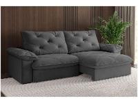 Sofá 4 Lugares Retrátil Reclinável Slim Amsterdã Besthouse - 1