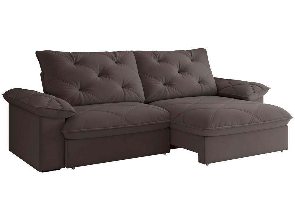 Sofá 4 Lugares Retrátil Reclinável Slim Amsterda Besthouse - 3