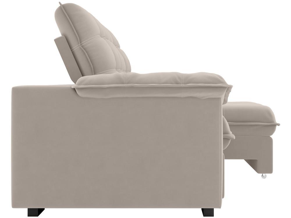 Sofá 3 Lugares Retrátil Reclinável Veludo Vancouver Besthouse - 6