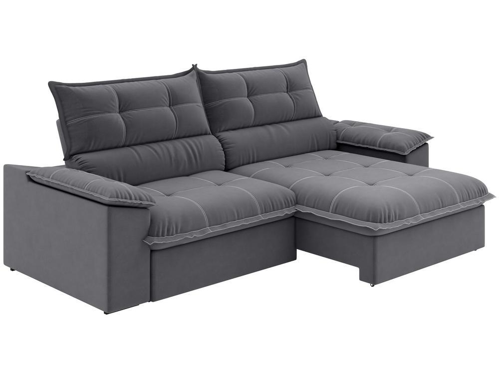 Sofá 4 Lugares Retrátil Reclinável Slim Venetto Besthouse - 5