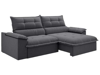 Sofá 4 Lugares Retrátil Reclinável Slim Venetto Besthouse