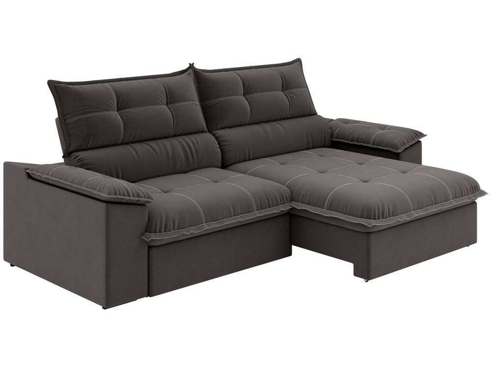 Sofá 4 Lugares Retrátil Reclinável Slim Venetto Besthouse - 5