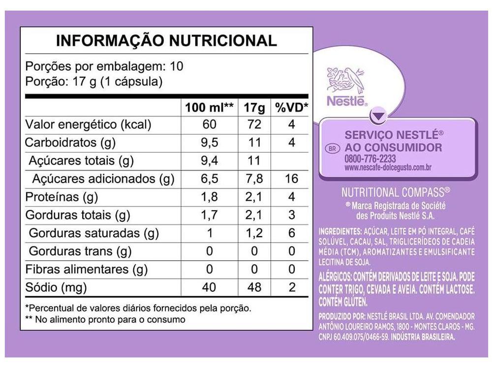 Cápsula de Café Avelã Nescafé Lungo Dolce Gusto 10 Cápsulas - 3